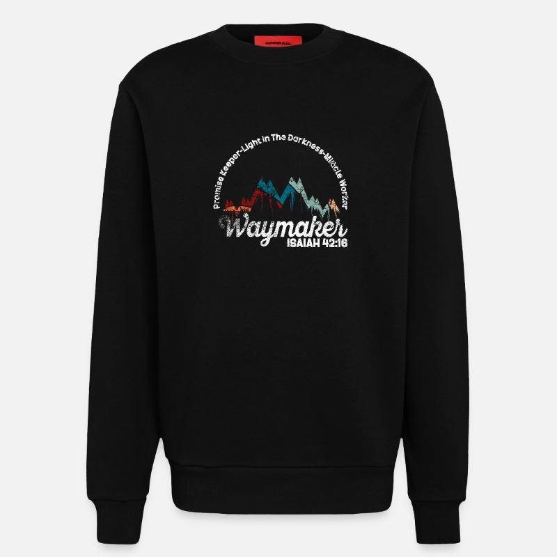 Wegweiser, Versprechenshüter, Wundertäter - Sweatshirt - made by SPREAD  - SOLID BLACK