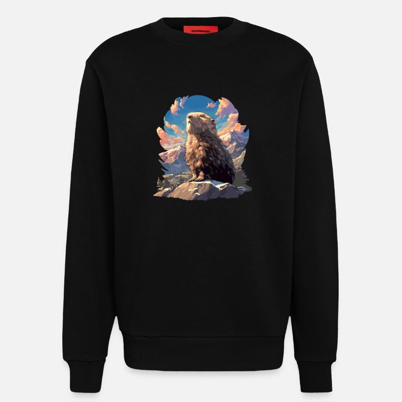 Lemminge Lemming - Sweatshirt - made by SPREAD  - SOLID BLACK