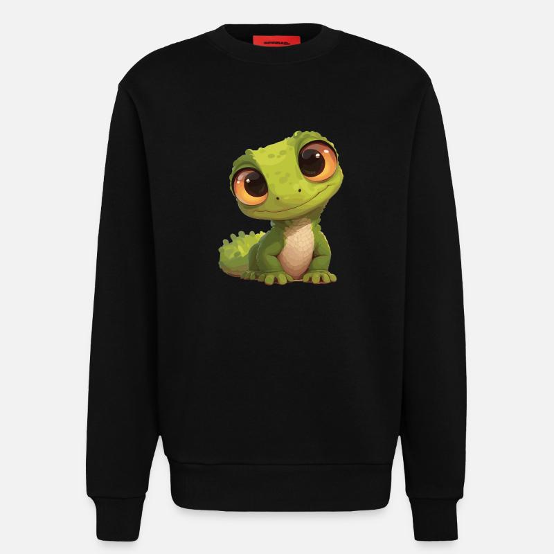Eidechsen Eidechse - Sweatshirt - made by SPREAD  - SOLID BLACK