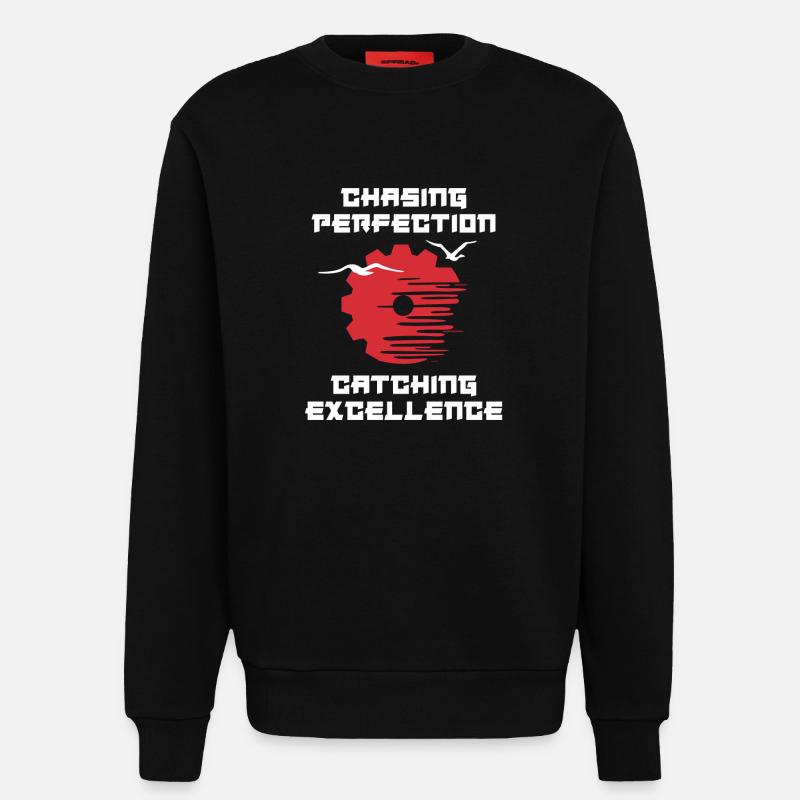 Kaizen Mindset Chasing Perfection - Sweatshirt - made by SPREAD  - SOLID BLACK
