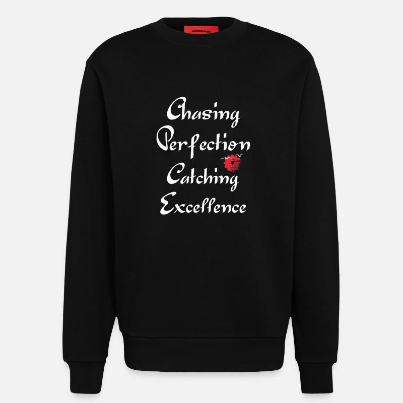 Kaizen Mindset Chasing Perfection - Sweatshirt - made by SPREAD  - SOLID BLACK