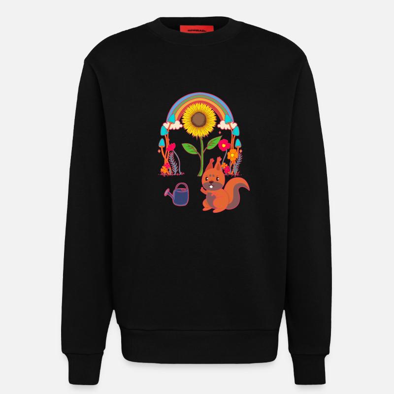 Eichhörnchen Kind Kinder - Sweatshirt - made by SPREAD - SOLID BLACK
