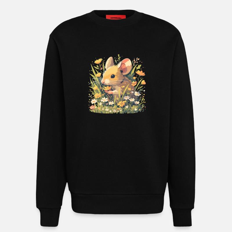 Mäuse Maus - Sweatshirt - made by SPREAD  - SOLID BLACK