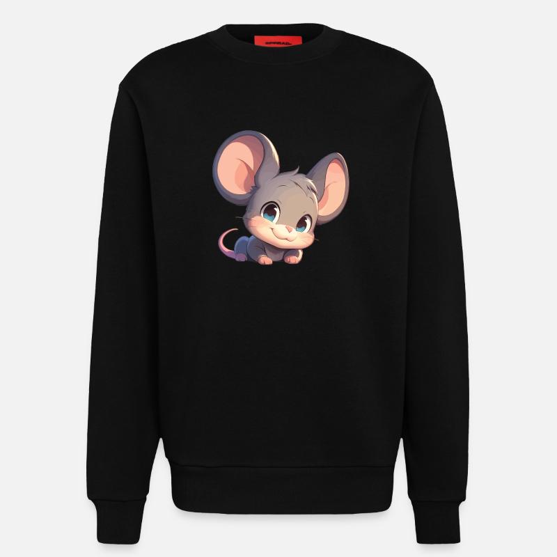 Mäuse Maus - Sweatshirt - made by SPREAD - SOLID BLACK