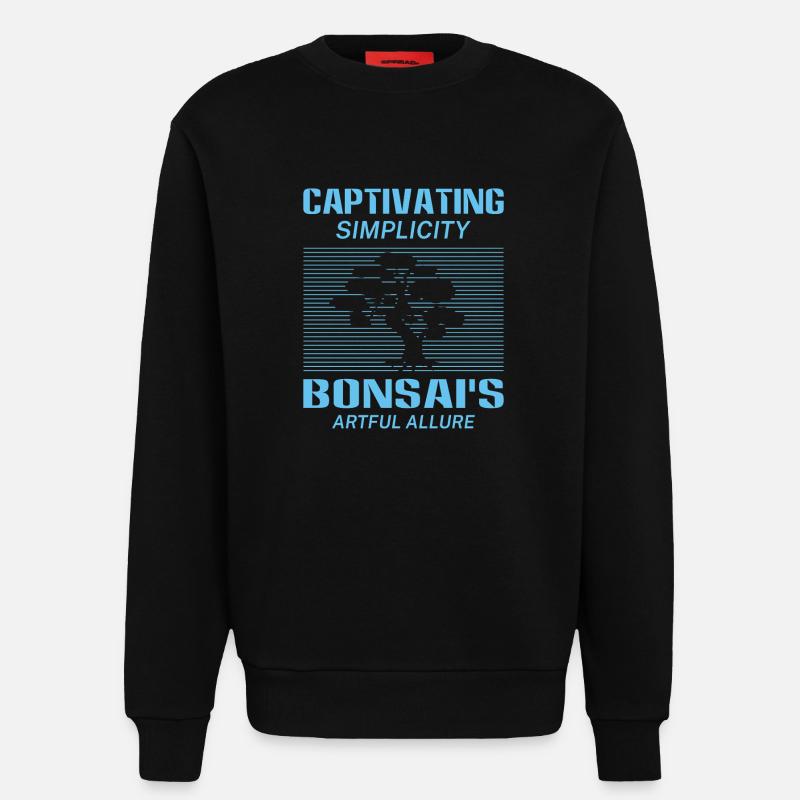 Bonsai Tree - Sweatshirt - made by SPREAD  - SOLID BLACK