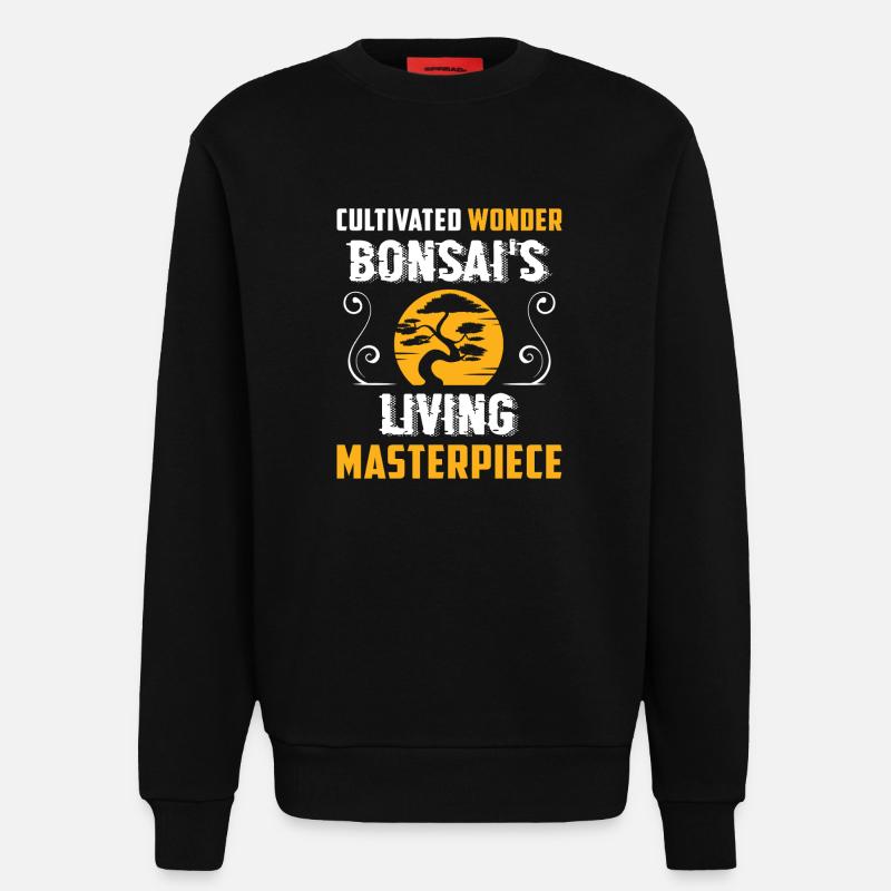 Bonsai Tree - Sweatshirt - made by SPREAD  - SOLID BLACK