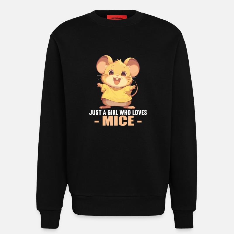 Mäuse Maus - Sweatshirt - made by SPREAD  - SOLID BLACK