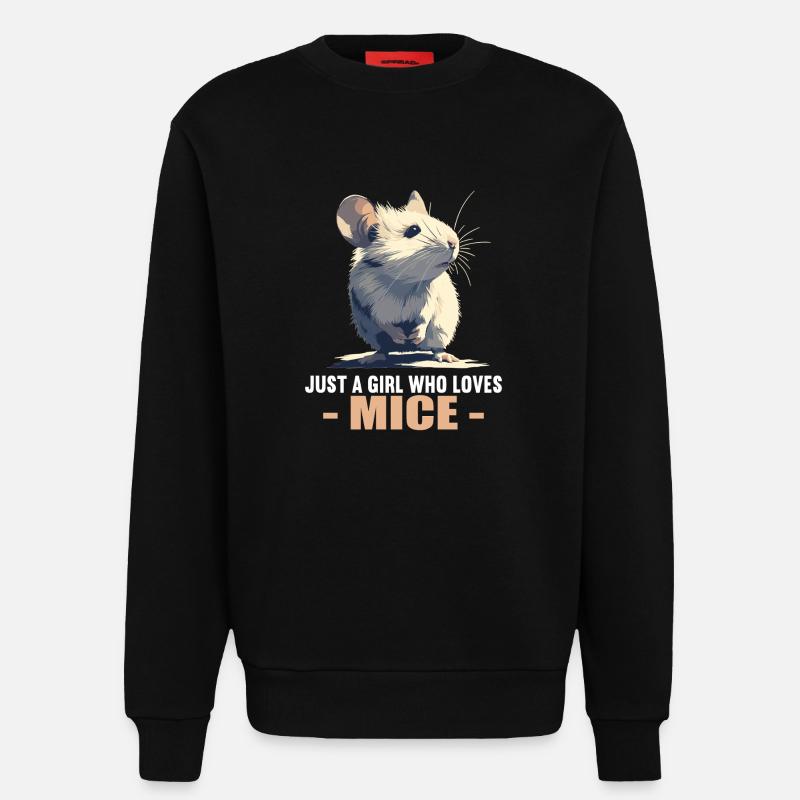 Mäuse Maus - Sweatshirt - made by SPREAD - SOLID BLACK