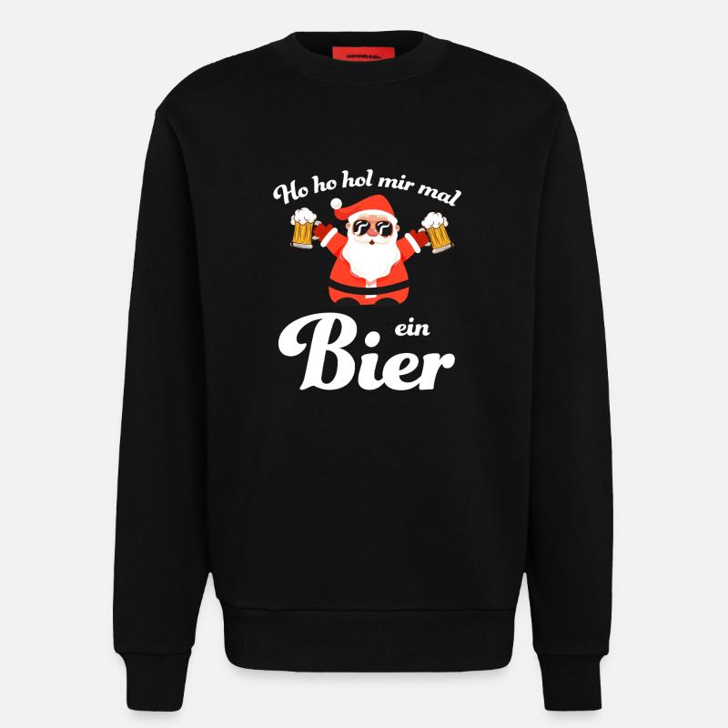 bier10 Zeichenfläche 1 - Sweatshirt - made by SPREAD  - SOLID BLACK