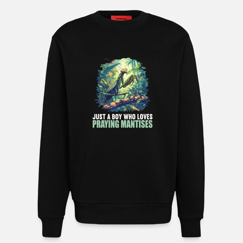Gottesanbeterinnenen Gottesanbeterin - Sweatshirt - made by SPREAD  - SOLID BLACK