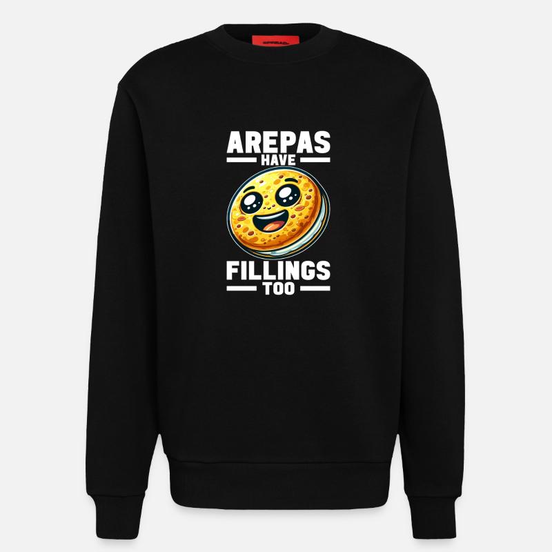 Venezolanische Arepas - Sweatshirt - made by SPREAD  - SOLID BLACK