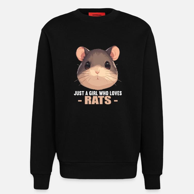 Ratten Ratte - Sweatshirt - made by SPREAD  - SOLID BLACK