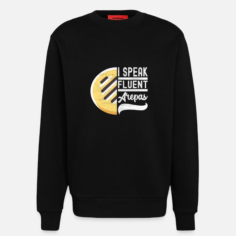 Venezolanische Arepas - Sweatshirt - made by SPREAD - SOLID BLACK