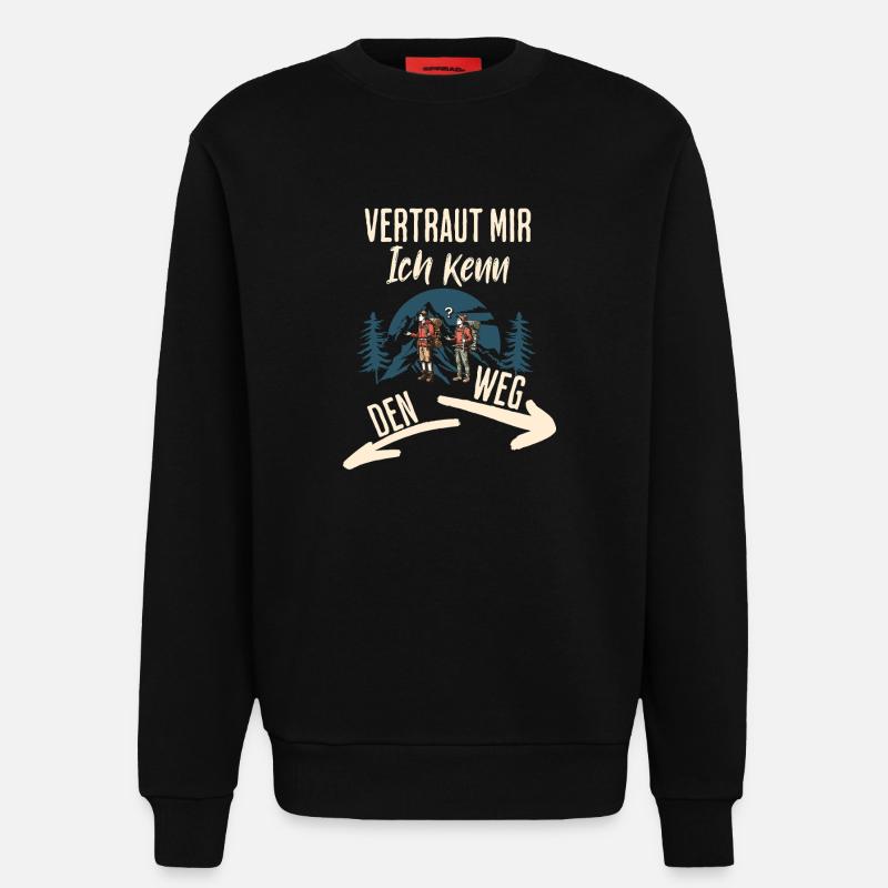 Wander - Sweatshirt - made by SPREAD  - SOLID BLACK