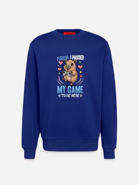 Capybara Gamer Gaming - Sweatshirt - made by SPREAD  - SOLID BLACK