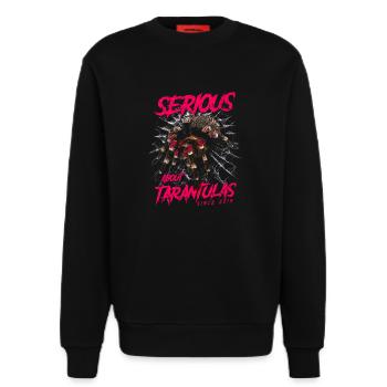 Serious About Tarentules Pet Spider Né En 2014 - Sweat bio décontracté fabriqué en UE - SOLID BLACK - Devant