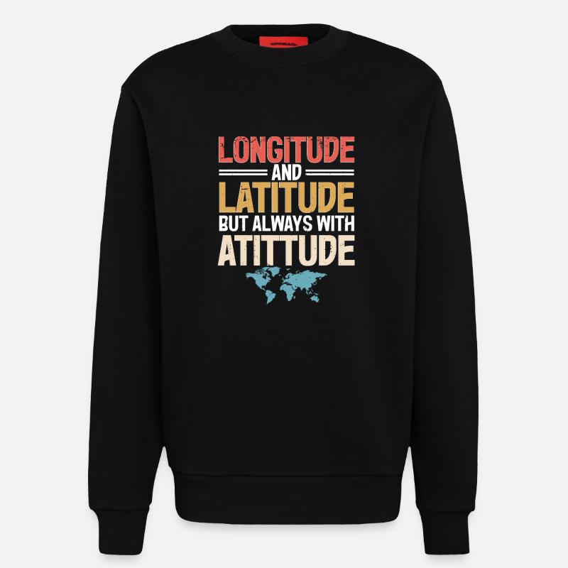 Systèmes d’information géographique - Sweat bio décontracté fabriqué en UE - SOLID BLACK