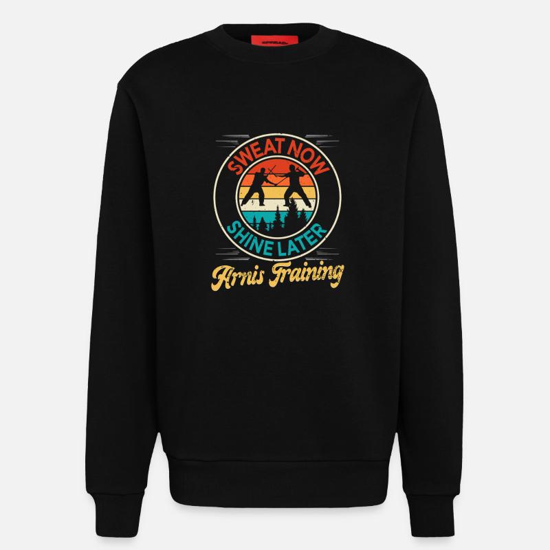 Escrima Arnis Martial Arts - Sweatshirt - made by SPREAD - SOLID BLACK