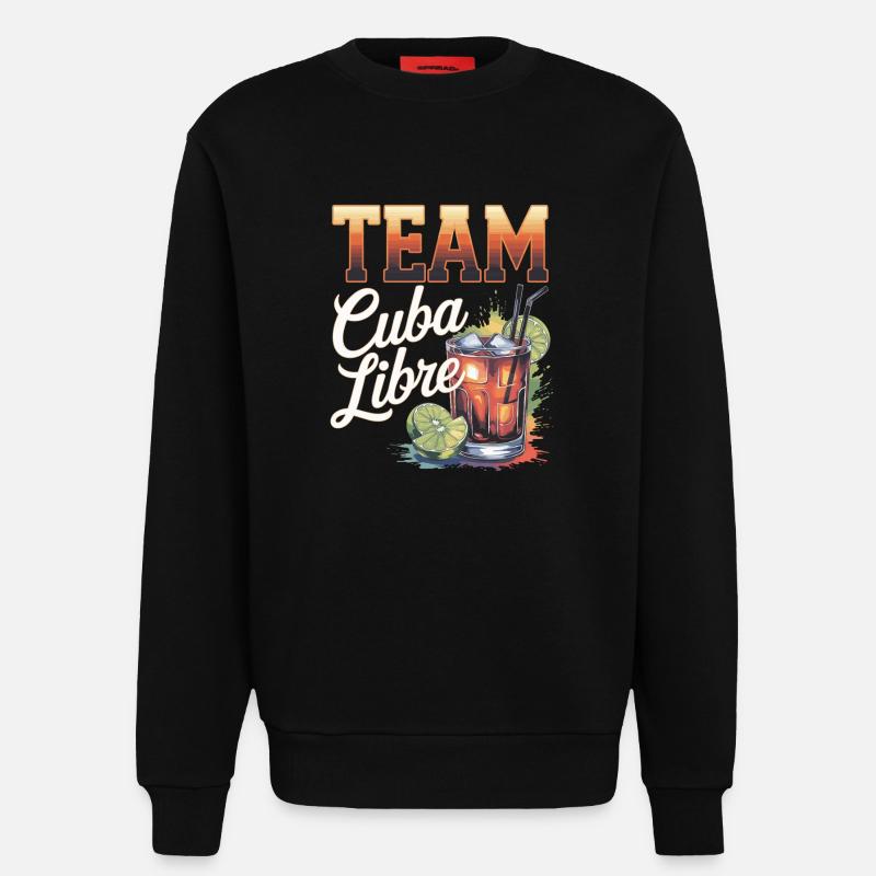 Cocktail Barkeeper Team Cuba Libre - Sweatshirt - made by SPREAD  - SOLID BLACK