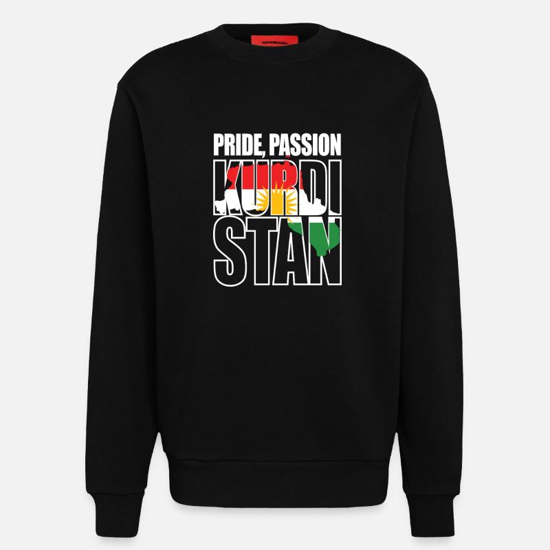 Pride Passion Kurdistan Kurde Kurden - Sweatshirt - made by SPREAD  - SOLID BLACK