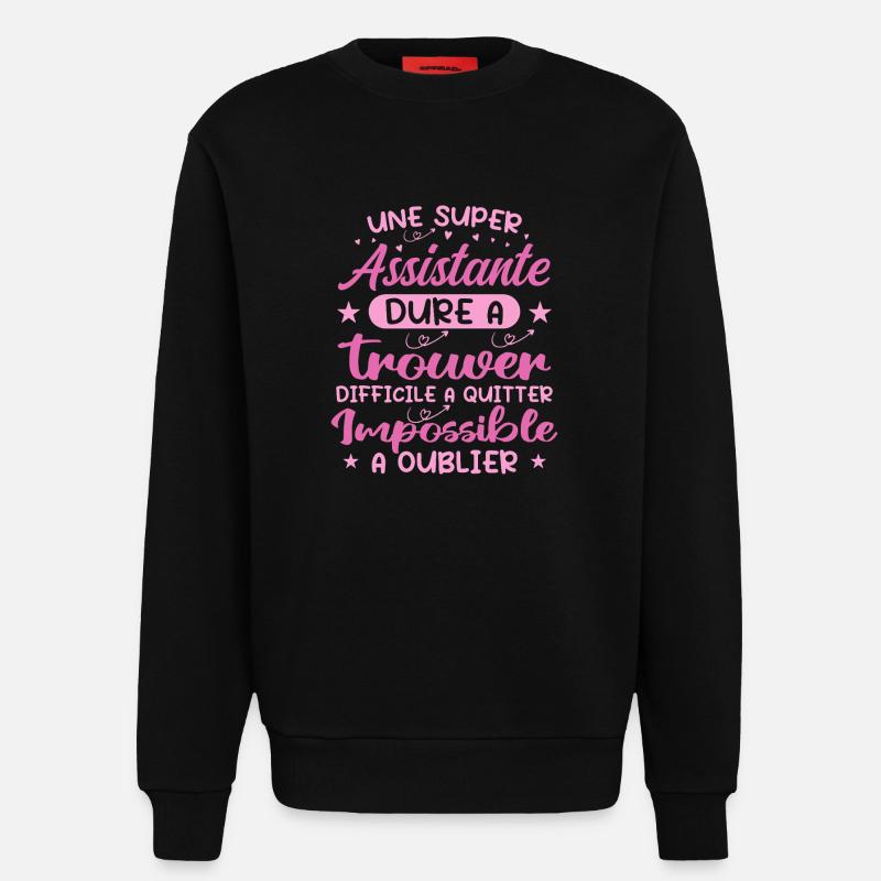 Ein Super Assistant - Assistent Geschenk - Sweatshirt - made by SPREAD - SOLID BLACK