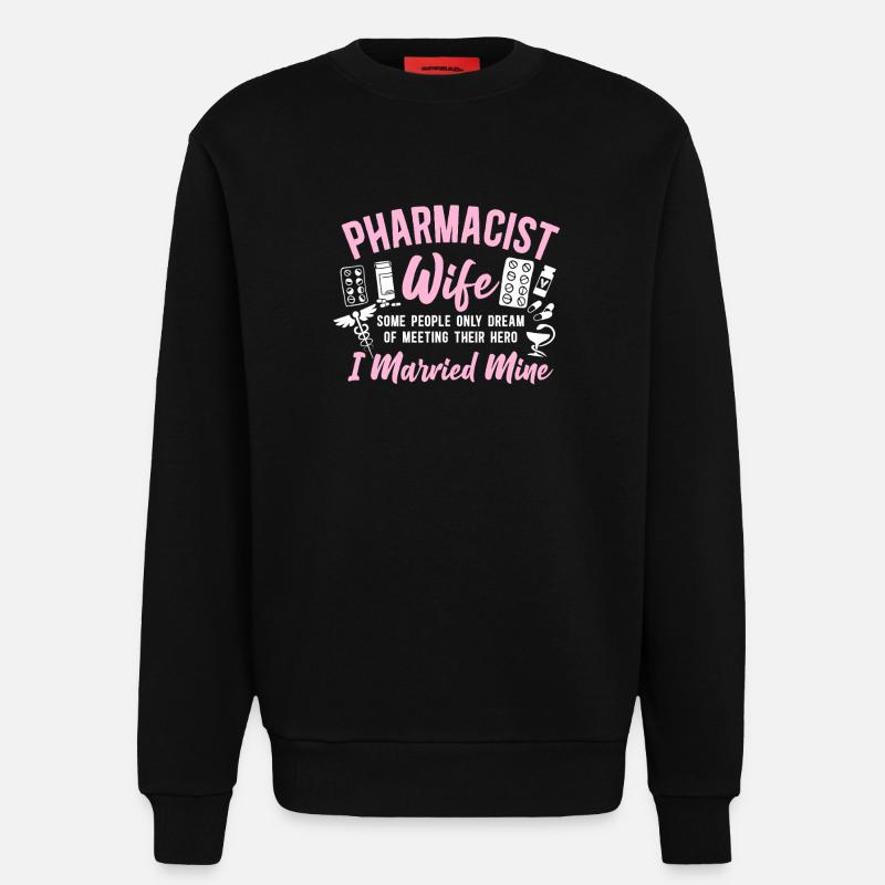 Pharmacy Tech Technician - Sweatshirt - made by SPREAD  - SOLID BLACK