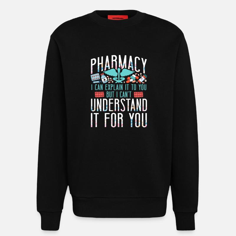 Pharmacy Tech Technician - Sweatshirt - made by SPREAD  - SOLID BLACK