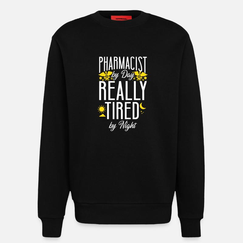 Pharmacy Tech Technician - Sweatshirt - made by SPREAD  - SOLID BLACK