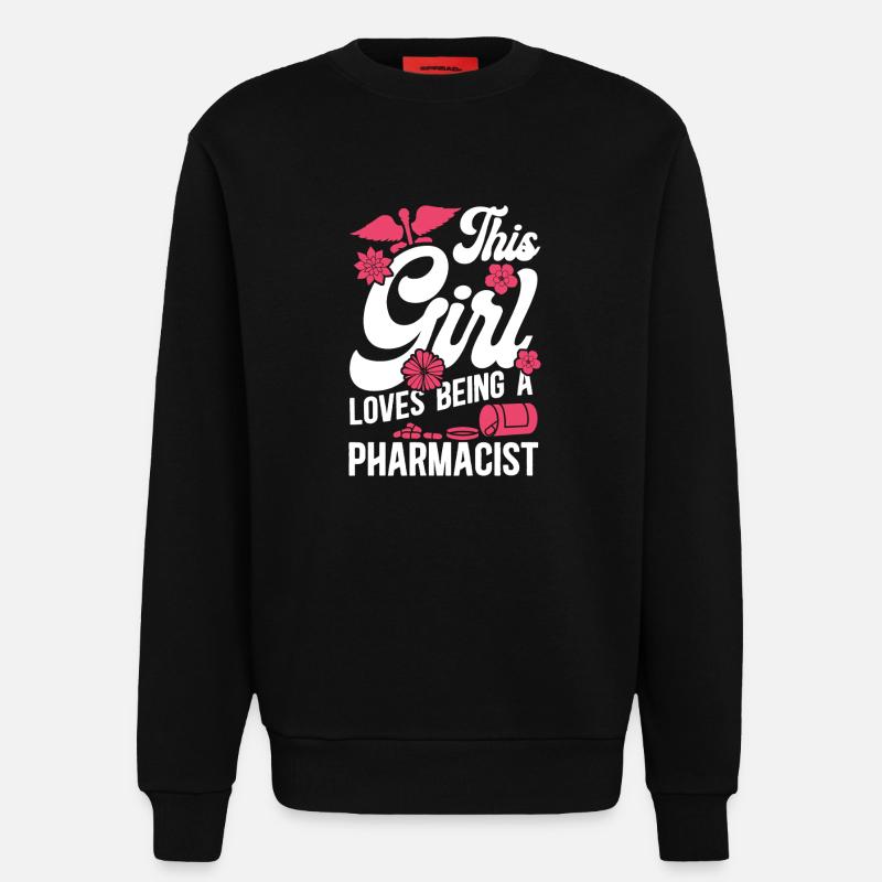 Pharmacy Tech Technician - Sweatshirt - made by SPREAD  - SOLID BLACK