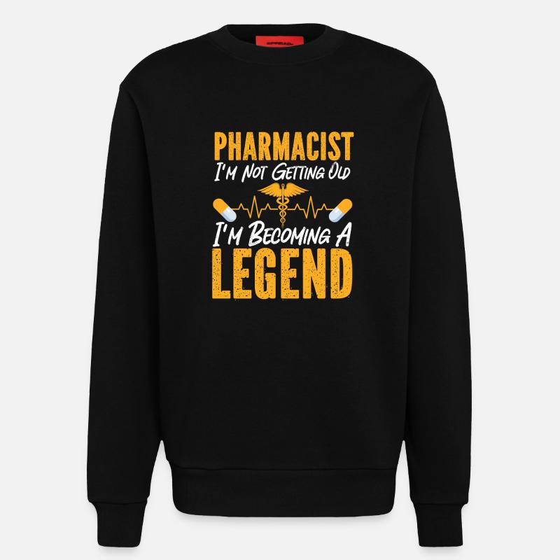 Pharmacy Tech Technician - Sweatshirt - made by SPREAD  - SOLID BLACK