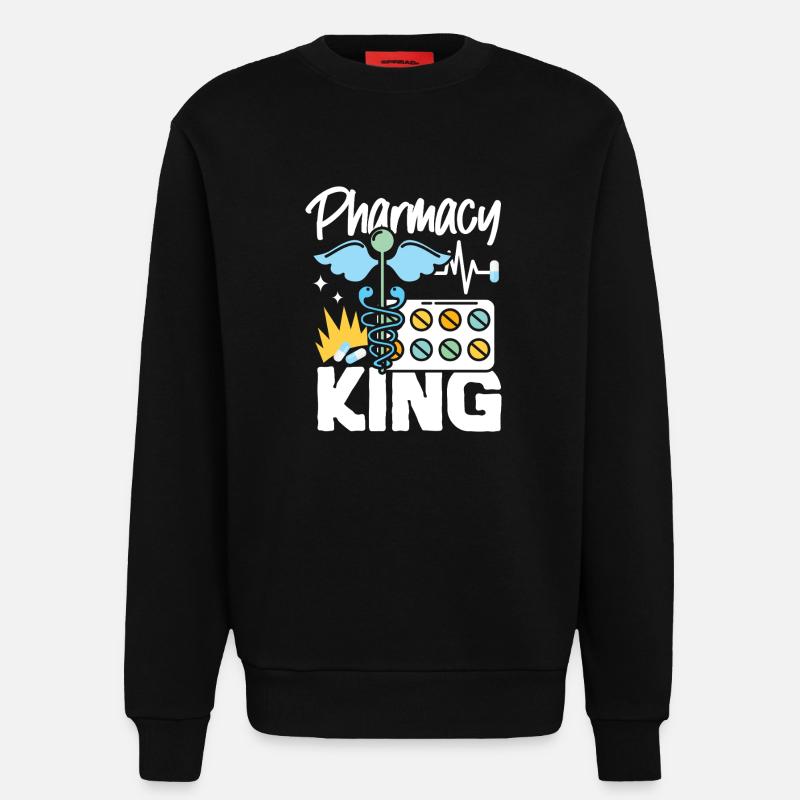 Pharmacy Tech Technician - Sweatshirt - made by SPREAD  - SOLID BLACK