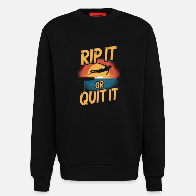Kunstspringen Turmspringer Sprungbrett - Sweatshirt - made by SPREAD  - SOLID BLACK