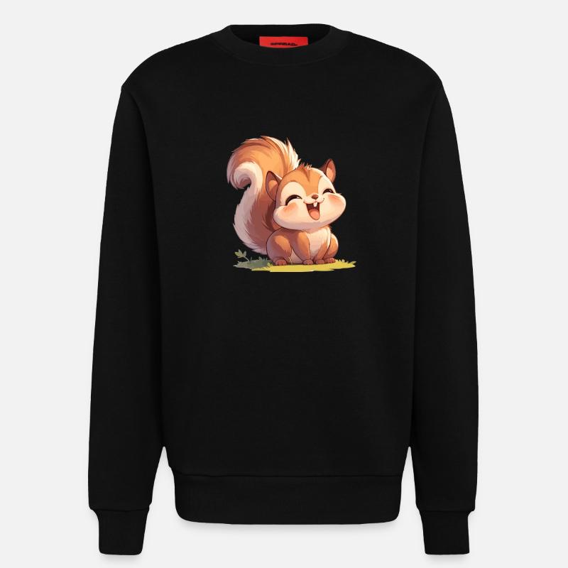 Eichhörnchen - Sweatshirt - made by SPREAD  - SOLID BLACK