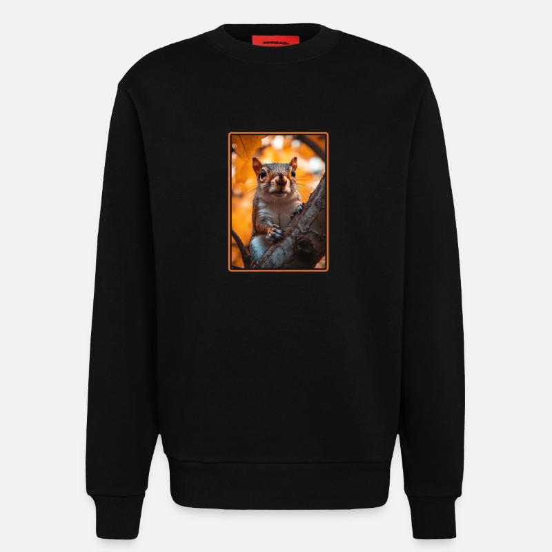Eichhörnchen - Sweatshirt - made by SPREAD  - SOLID BLACK