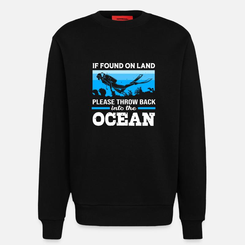 Tauchen - Sweatshirt - made by SPREAD  - SOLID BLACK