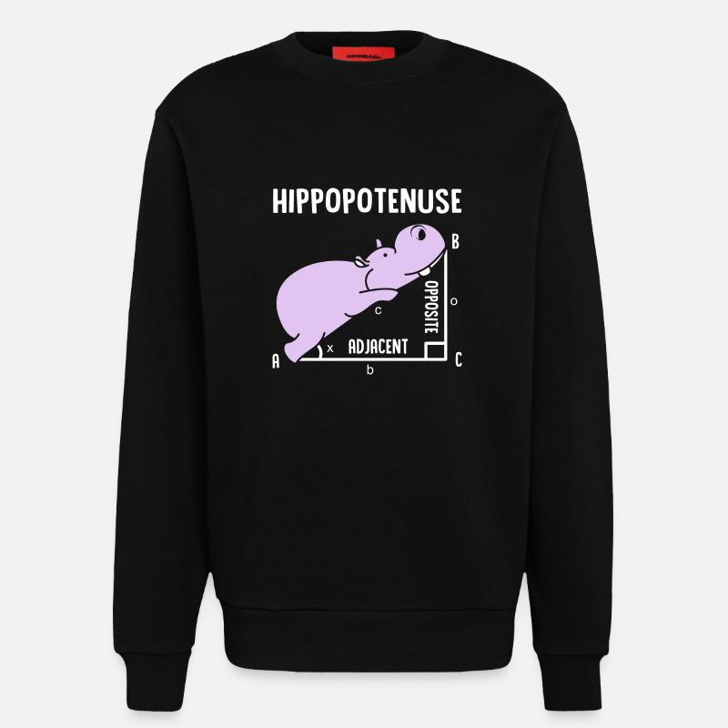Nilpferd - Sweatshirt - made by SPREAD  - SOLID BLACK