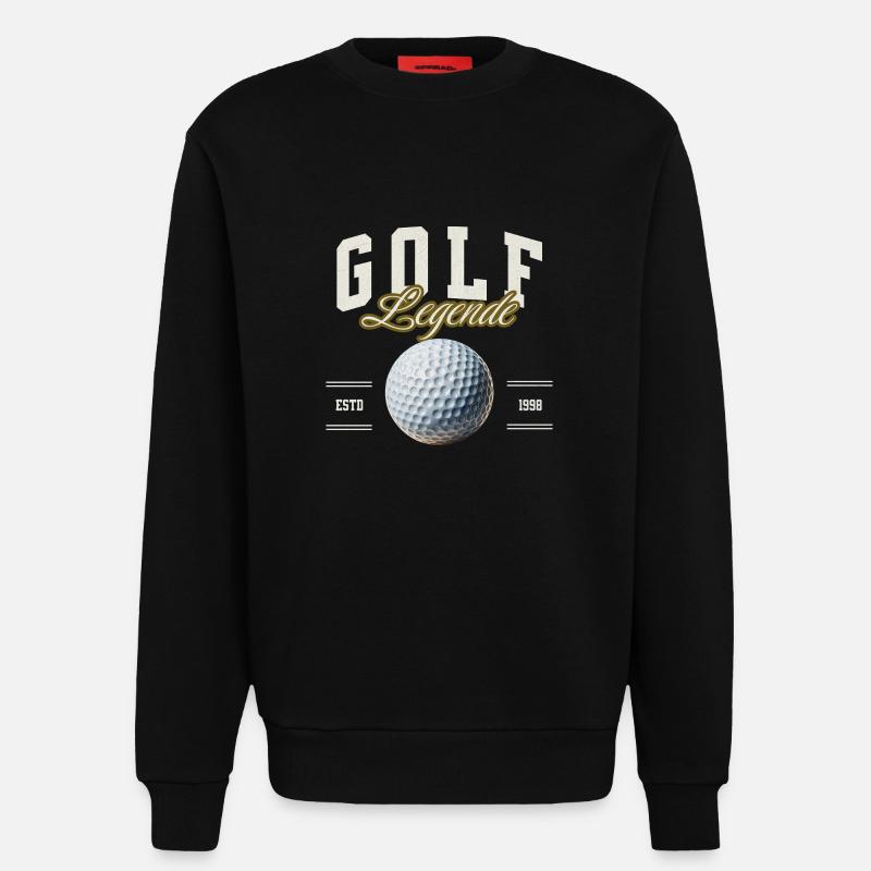 Golf - Sweatshirt - made by SPREAD - SOLID BLACK
