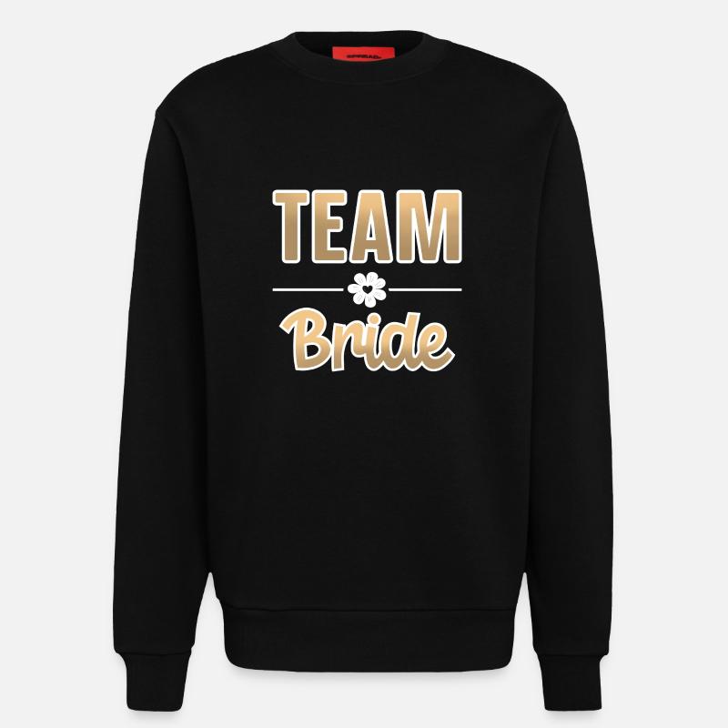 Équipe Bride Bachelorette - Sweat bio décontracté fabriqué en UE - SOLID BLACK