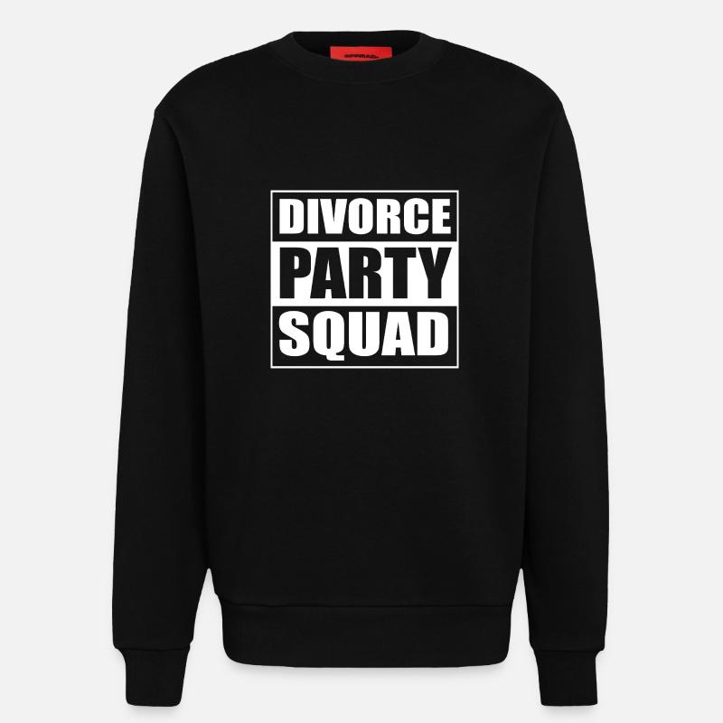 Scheidung - Sweatshirt - made by SPREAD  - SOLID BLACK