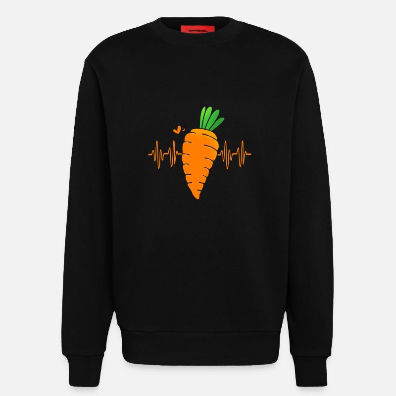 Karotte Gemüse - Sweatshirt - made by SPREAD  - SOLID BLACK