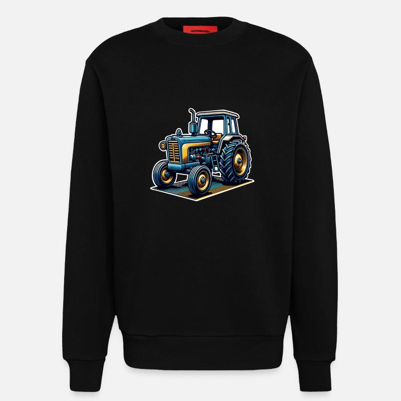 Traktor - Sweatshirt - made by SPREAD  - SOLID BLACK