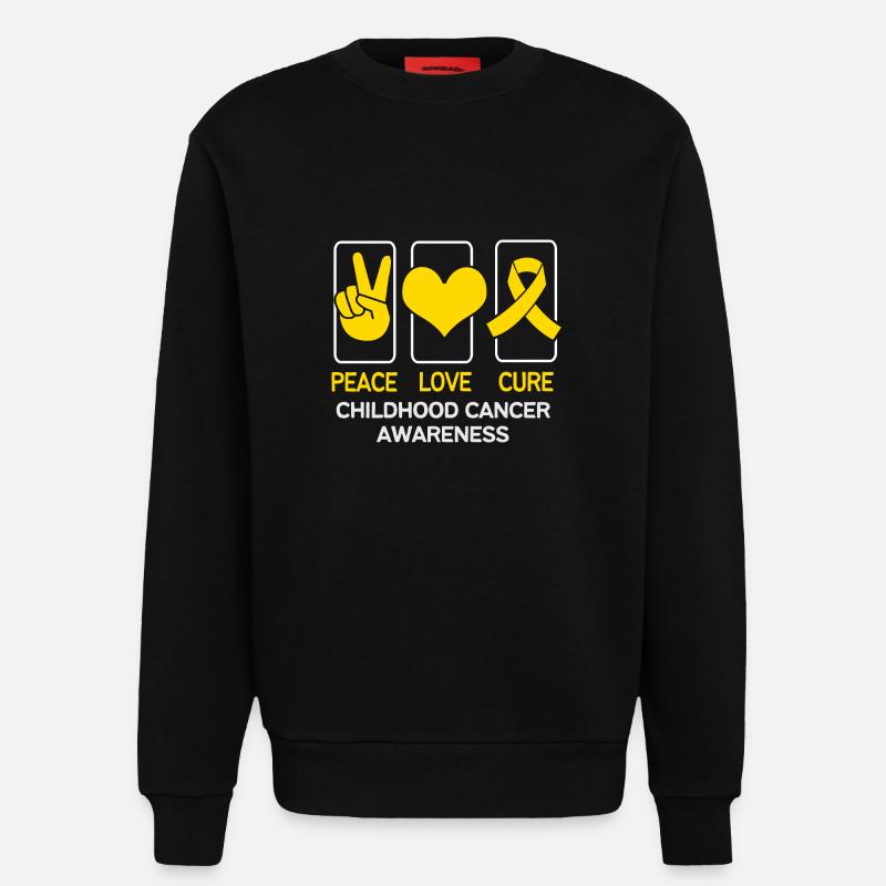 Krebs Kind Krebs-Überlebender - Sweatshirt - made by SPREAD  - SOLID BLACK
