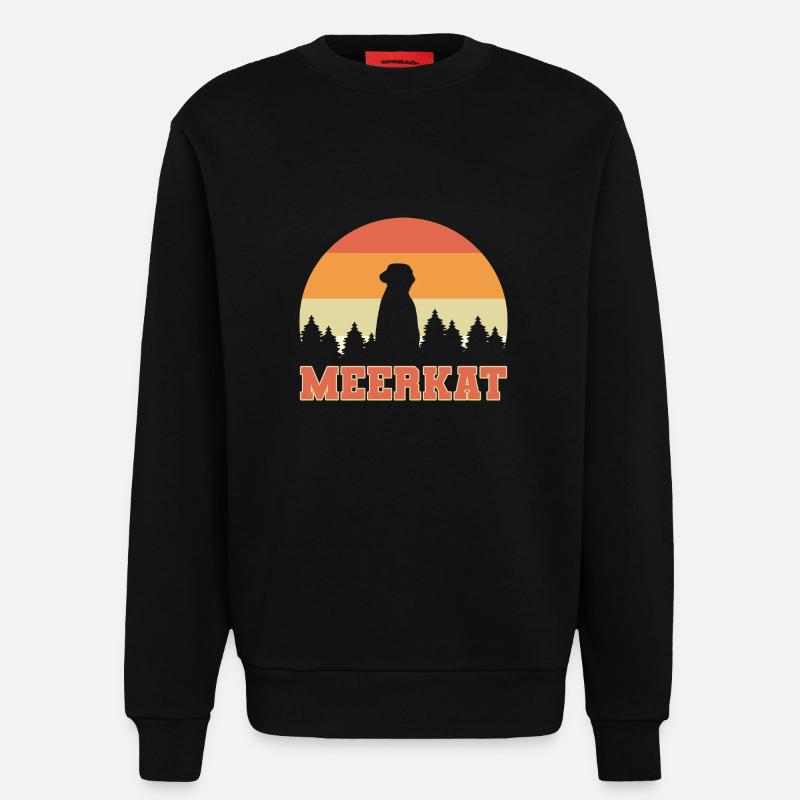 Erdmännchen - Sweatshirt - made by SPREAD  - SOLID BLACK
