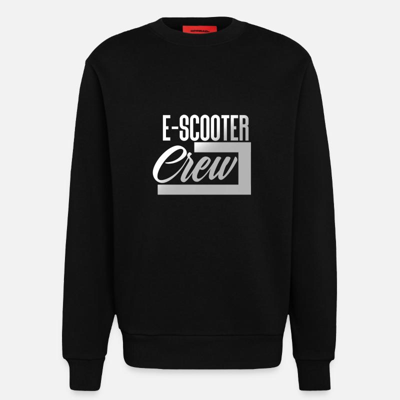 E Scooter Roller Elektroroller - Sweatshirt - made by SPREAD  - SOLID BLACK