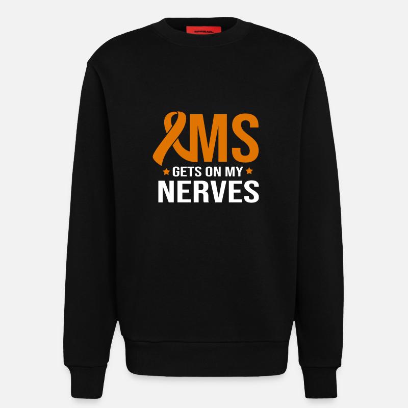 Multiple Sclerosis MS - Sweatshirt - made by SPREAD - SOLID BLACK