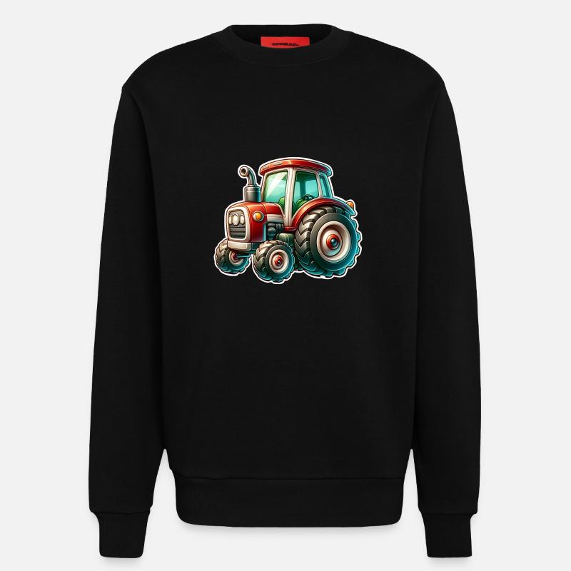 Traktor - Sweatshirt - made by SPREAD  - SOLID BLACK