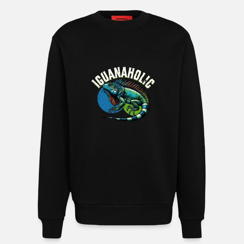 Leguan - Sweatshirt - made by SPREAD  - SOLID BLACK