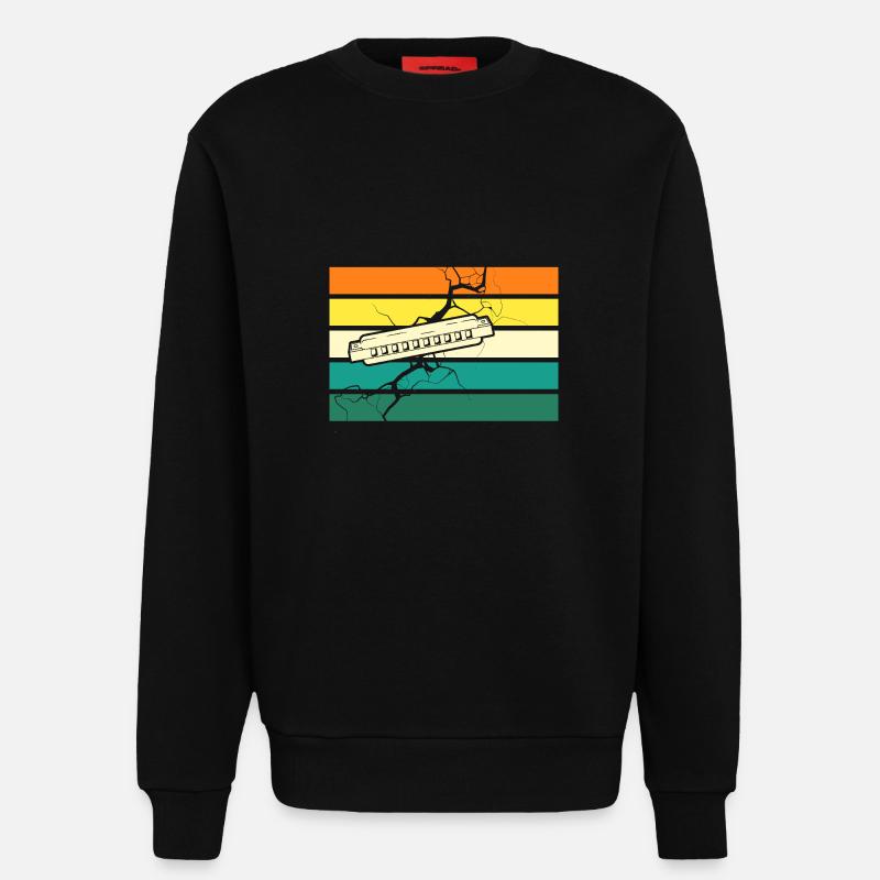 Harmonica Harmonica - Sweatshirt - made by SPREAD  - SOLID BLACK