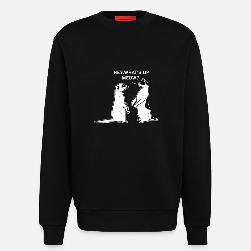 Erdmännchen - Sweatshirt - made by SPREAD  - SOLID BLACK