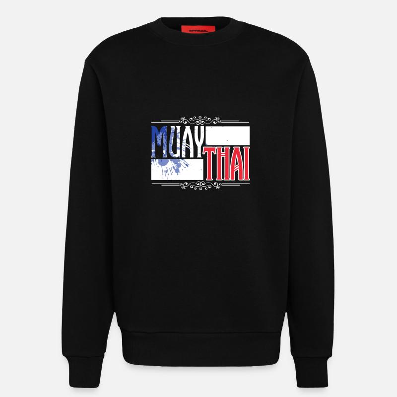 Muay Thai Frankreich - Sweatshirt - made by SPREAD  - SOLID BLACK